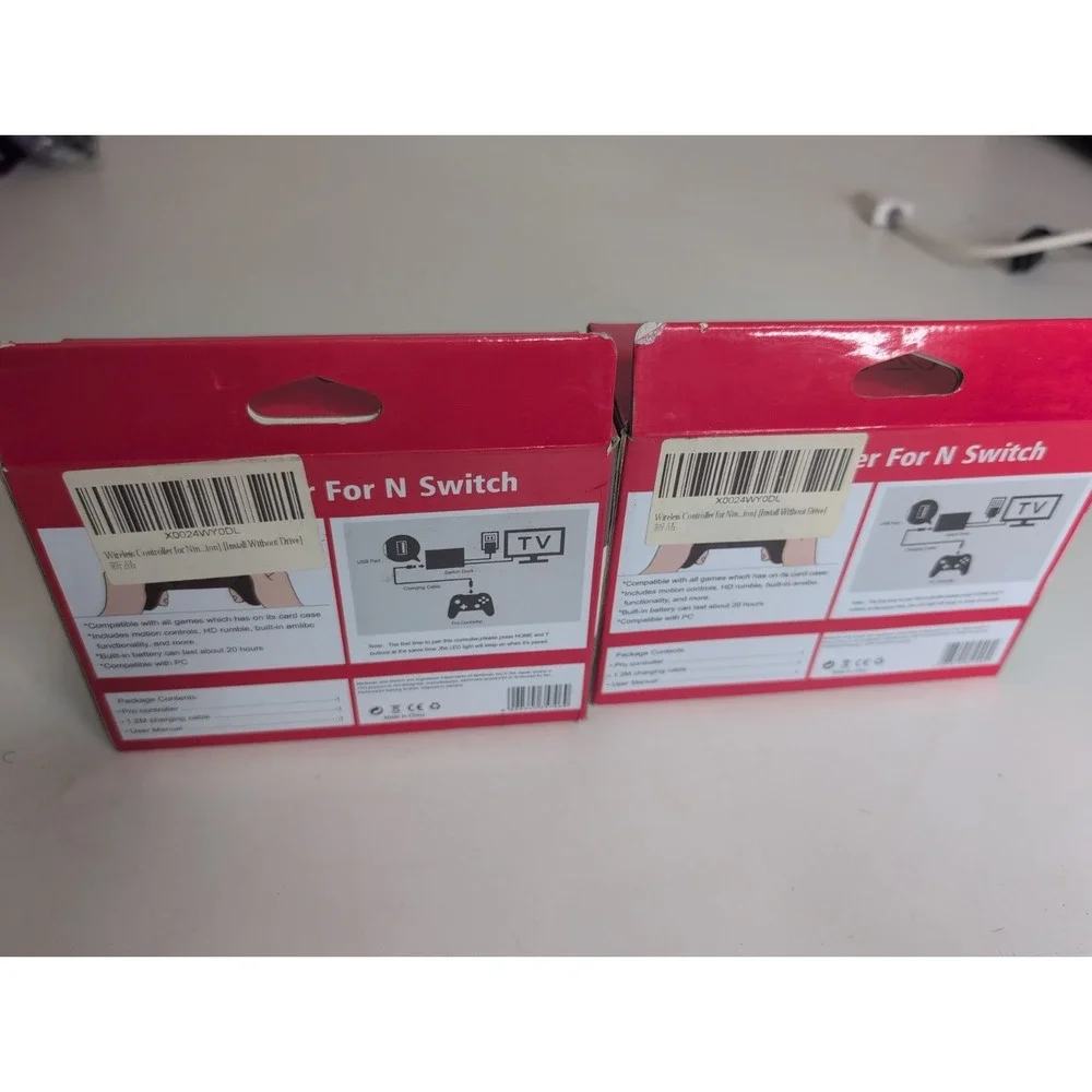 Lot Of 2 New Rafa Store White Nintendo Switch Controllers In Box